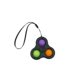 Jucărie tactilă pentru reducerea stresului Spinner eMazing - Fidget Toy, model Simple Dimple, 7 cm, multicolor