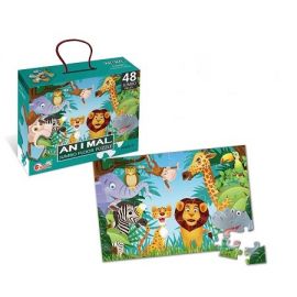 Puzzle cu tematică educativă eMazing: animalele din junglă (48 de piese)
