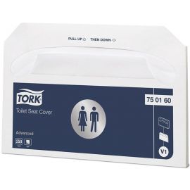 Acoperitoare hartie colac wc Tork 250 buc/set, 750160