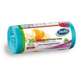 Saci Menajeri Stella Rezistenti, Turcoaz, 35 L, 56x49 cm