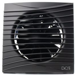 Ventilator baie Ecovent, silentios 4c, Clapeta antiretur, Motor Long Life 40000h, Debit 90mc/h, Ø100mm, Matt black