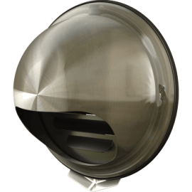 Grila ventilatie Ø125 cu protectie ploaie si plasa antiinsecte, metal, GRI