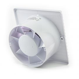 Ventilator axial baie Planet Energy Ø 100 TS, Super Silent, Debit 93 m3/h, Timer, Garantie 3 ani, Alb