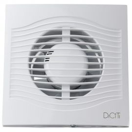 Ventilator baie SLIM 4C Super Silent, Clapeta antiretur, Garantie 5 ani, Motor Long Life 40000h, Debit 90mc/h, Ø100mm