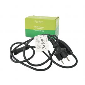 Alimentator Instalatie Craciun IP65, fir negru, 220v, Tip Tub