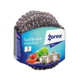Spalatoare metalice Zorex Clasic, 3buc/set