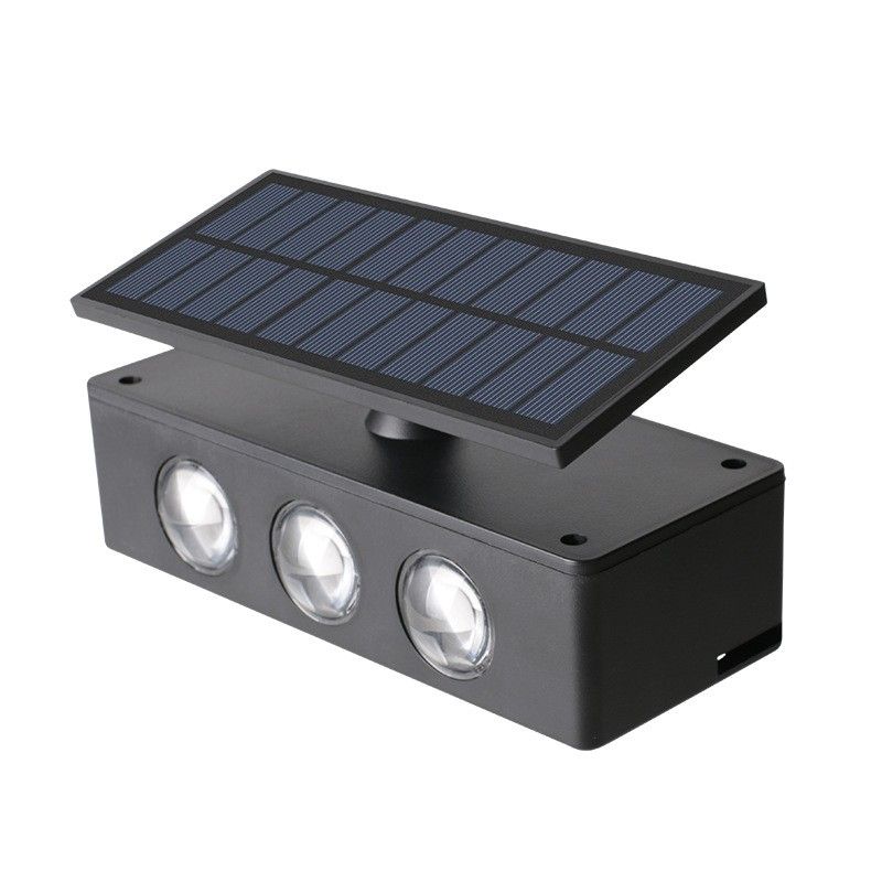 Spot exterior dublu LED cu incarcare solara eMazing
