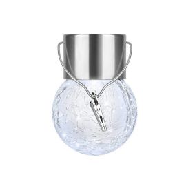Felinar Solar eMazing, Lumina LED, Model Suspendat Compact, cu Glob din Sticla Spart-Decor, Pentru Exterior, Rezistent la Apă, Functionare 6-12 Ore, Culoare Deschisa