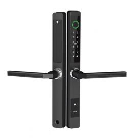 Yala smart ultraslim pentru usi termopan, amprenta, cod, card, aplicatie TTLock, Wi-Fi, negru