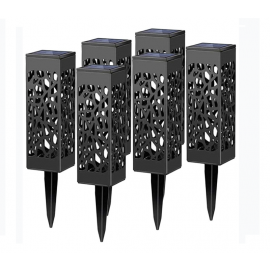 Felinar solar LED eMazing pentru exterior, inaltime 28,5 cm, putere 0,2W, 1,2V, 600mAh, lumina alba rece, 6 buc