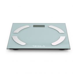 Cantar smart Tesla BS301WX pentru monitorizare corporala, 180 kg, Alb