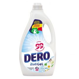 Detergent lichid Dero 2in1 Iris Alb, 60 spalari, 3L