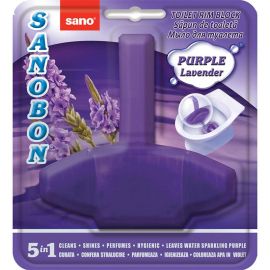 Odorizant solid Sano pentru vasul toaletei, Bon Purple Lavander, 55g