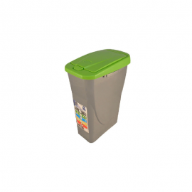 Cos gunoi Eco bin 25 litri verde Casa Plastor L 36 cm x l 21,5 cm x h 51 cm