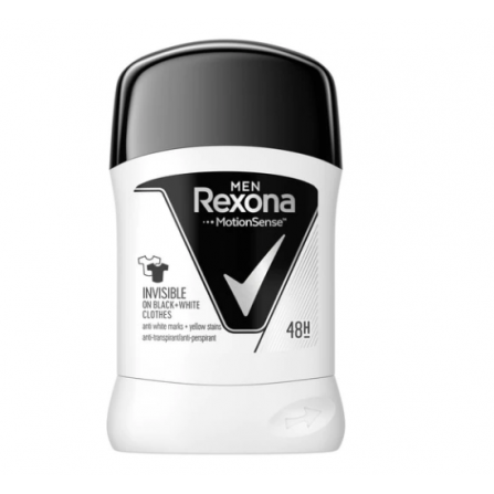 Deodorant antiperspirant stick Rexona Invisible Black and White Barbati 50 ml