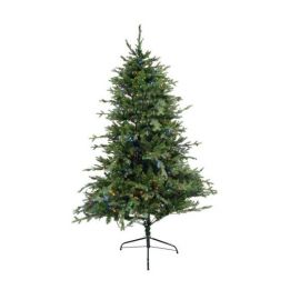 Brad Artificial de Craciun e-Mazing , Becuri LED incluse in ramuri, inaltime 180 cm, diametru 128 cm, 1246 ramuri