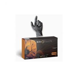Set 50 de bucati Manusi Nitril, Titam, Nitro Touch, Negru, M, Eco Friendly