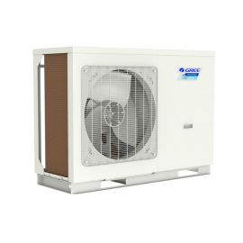 Pompa de caldura aer-apa Versati III Monobloc, model GRS-CQ16Pd/NhG2-M, Temperatura apei de pana la 80°C pentru incalzire, Putere utila maxima 15.5Kw