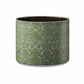 Ghiveci ceramica, Las Vegas Ornaments diametru 13 cm, ornament verde