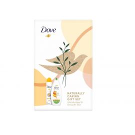 Setul Dove Naturally Mosturizing contine: Antiperspirant spray, 150 ml + Gel de dus, 225 ml