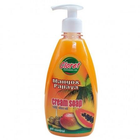 Cloret Sapun Lichid Cremos Mango & Papaya 500 ml