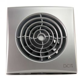 Ventilator baie Ecovent, aura 4c, silentios, clapeta antiretur, Debit 90mc/h, Ø100mm, Gri