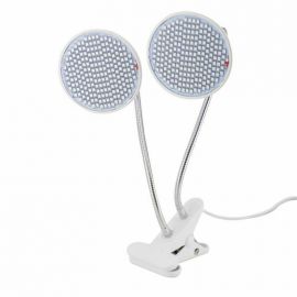 Lampa pentru cresterea plantelor de interior,  eMazing, cap dublu, nu emana caldura, 290 leduri, 2 culori , prindere cu clips, 4