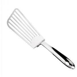 Spatula flexibila eMazing, Fish Turner, din otel, durabila, cu margini subtiri pentru taiere, pentru carne, oua, peste, multifunctionala, argintiu
