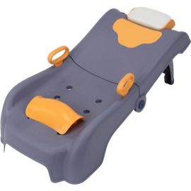 Suport Pliabil pentru Spalat Parul eMazing, Pentru Copii, 0 - 16 ani, cu Picioare Antialunecare, Material Polipropilena, Suport Cap Reglabil, cu Manere, 82 x 40 x 28 cm, Bleumarin