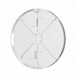 Clapeta antiretur pentru ventilator baie Ø125mm, plastic Alb