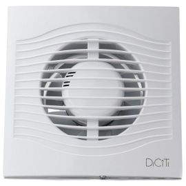 Ventilator baie Ecovent, slim 5c mrh, Ventilator de extractie cu clapeta antiretur, d 125 si functie de control